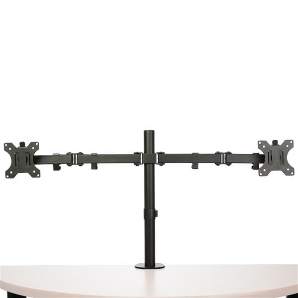 ARMDUAL2 desk mount dual monitor arm for up to 32in monitors crossb ar