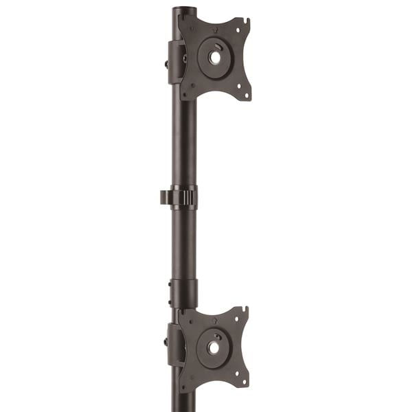 ARMDUALV dual monitor mount vertical for monitors up to 27in ste el