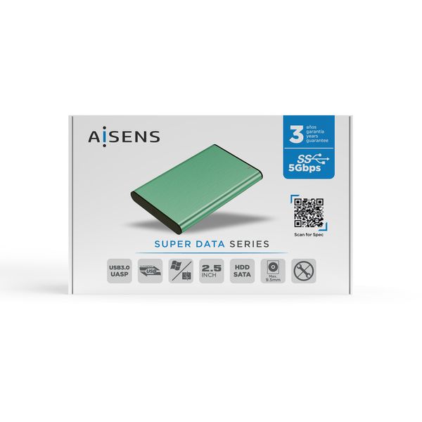 ASE-2525SGN aisens caja externa 2.5p ase 2525bwn 9.5mm sata a usb 3.0 usb3.1 gen