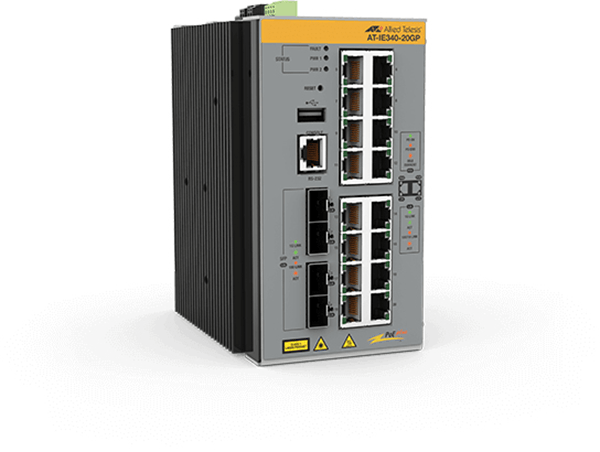 AT-IE340-20GP-80 l3 industrial ethernet switch 16x 10-100-1000-t poe-4x sfp ports