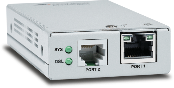 AT-MMC6005-60 vdsl2 rj11 to 10 100 1000t mini media converter