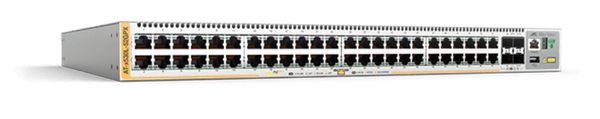 AT-X530L-52GPX-50 l3 stackable switch 48x 10 100 1000 t poe 4x sfp ports and dual fixed psu. eu power cord