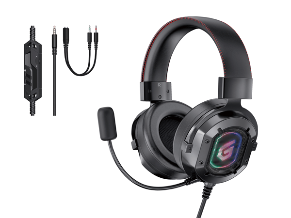ATHAN03B headset jack 3.5mm gaming 7.1 athan03b rgb compatible pc. ps5. xbox one conceptronic