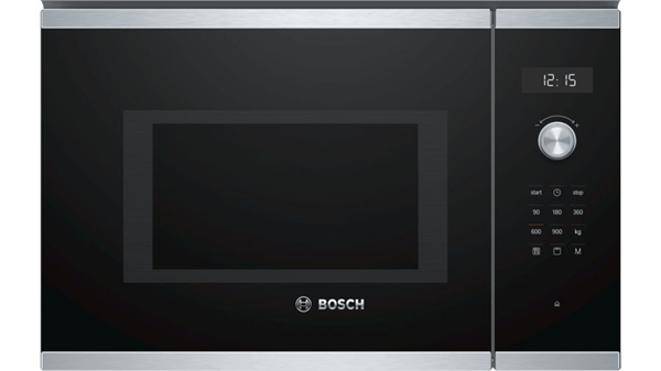 BEL554MS0 horno microondas integrable bosch bel554ms0 25 litros con grill cristal negro