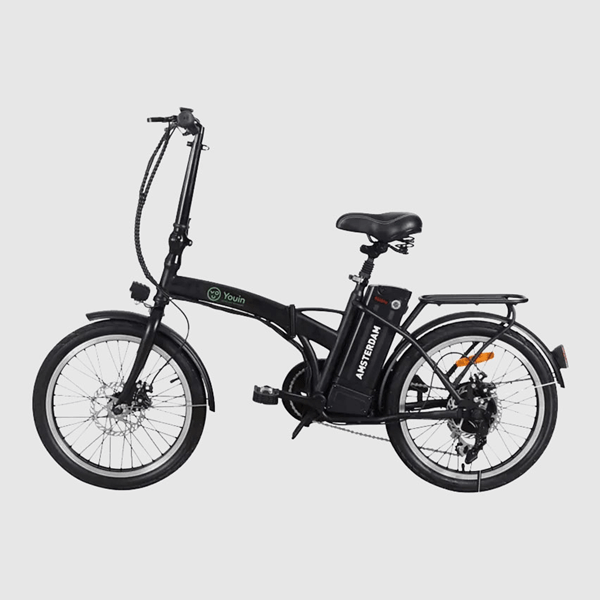 BK1000 bicicleta electrica youin youride amsterdam color negro diseï½o urbano motor 36v 7.8ah lcd display con bateria extraible