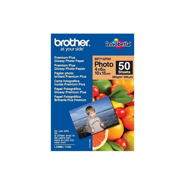 BP71GP50 papel brother glossy 10x15 260gr 50h