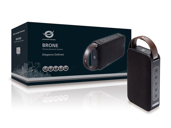 BRONE01B altavoz conceptronic brone black wireless