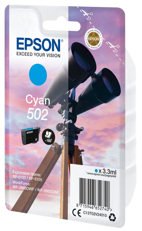 C13T02V24010 binoculars singlepack cyan 502 ink 3.3 ml