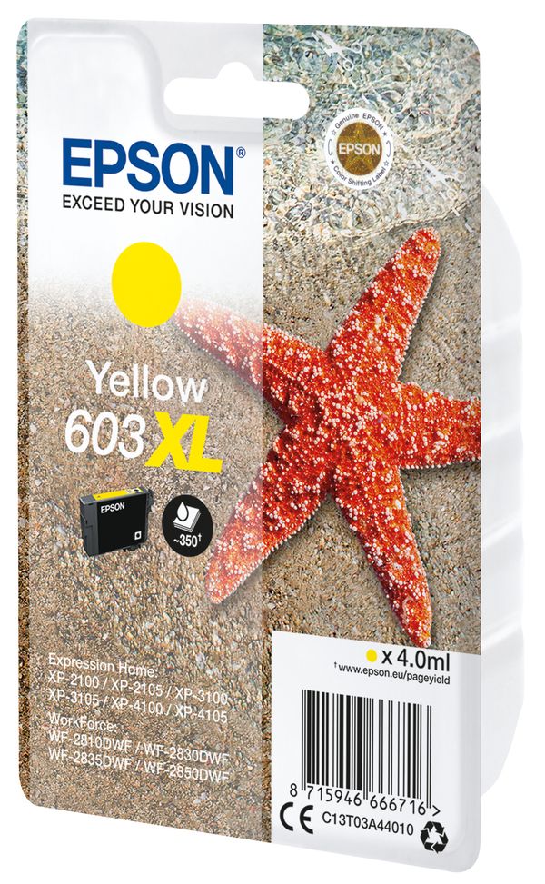 C13T03A44010 singlepack yellow 603xl ink