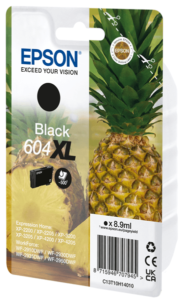 C13T10H14020 ink 604xl pineapple 8.9ml bk sec