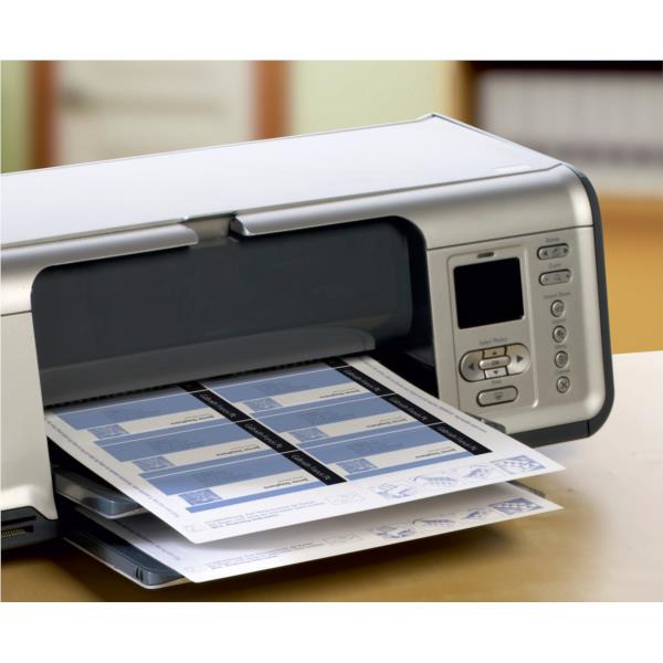 C32015-10E paquete 10 hojas tarjetas de visita blancas quick clean de papel cuche opacas 260 g impresoras de inyeccion de tinta 85x54 mm avery c32015 10e