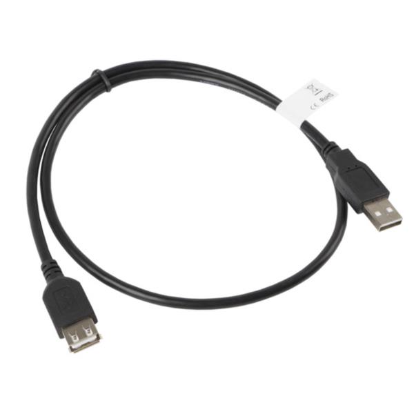 CA-USBE-10CC-0007-BK cable alargador lanberg usb 2.0 macho hembra 0.7m negro