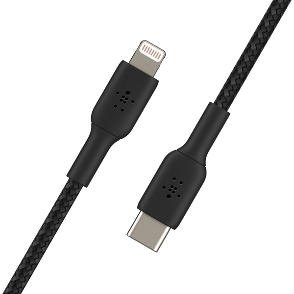 CAA004BT1MBK cable belkin caa004bt1mbk usb-c a lightning trenzado boost charge 1m color negro