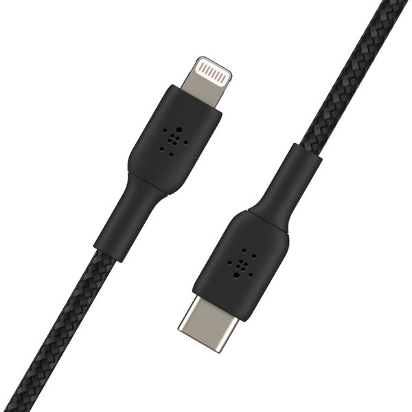 CAA004BT1MBK cable belkin caa004bt1mbk usb c a lightning trenzado boost charge 1m color negro
