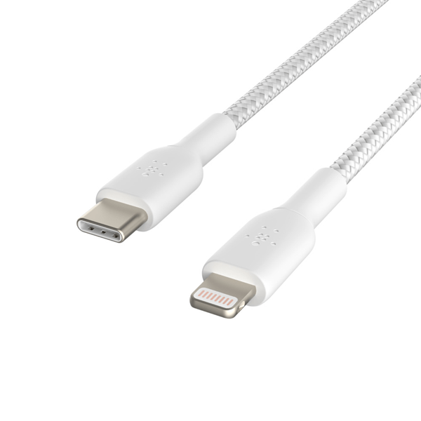 CAA004BT1MWH cable belkin caa004bt1mwh usb c a lightning trenzado boost charge 1m color blanco