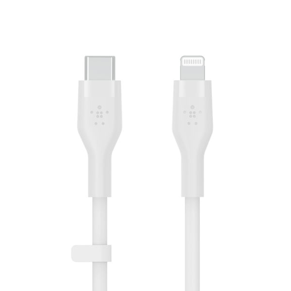 CAA009BT1MWH belkin boost chargeusb-c to ltgsilicon. 1m. white