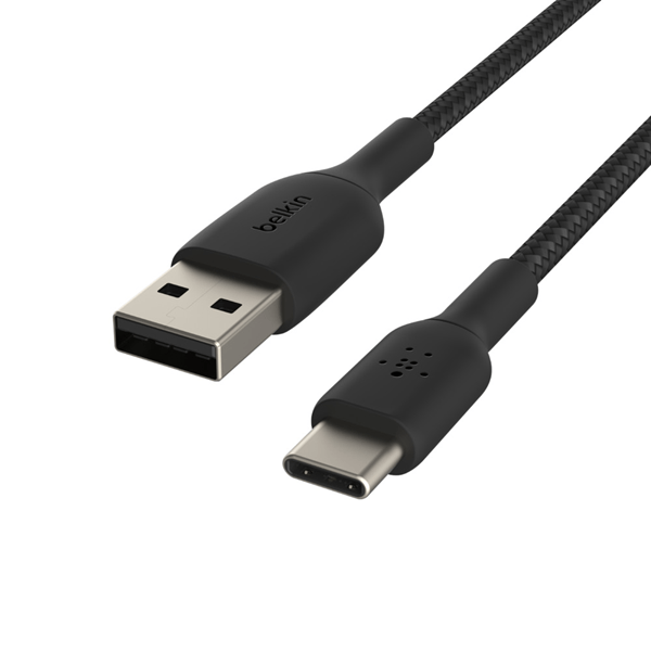 CAB002BT1MBK usb-a to usb-c cable braided 1m black