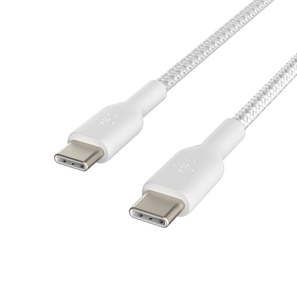 CAB004BT1MWH usb-c to usb-c cable braided 1m white