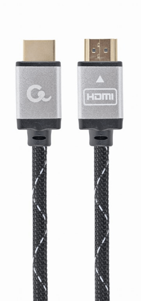 CCB-HDMIL-3M cable trenzado hdmi 2.0 4k 60hz gembird select plus series con ethernet 3m negro