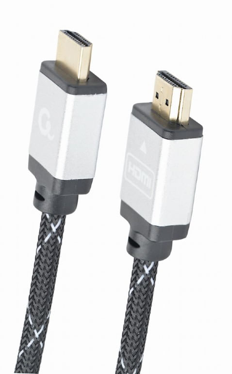 CCB-HDMIL-5M cable trenzado hdmi 2.0 4k 60hz gembird select plus series con ethernet 5m negro