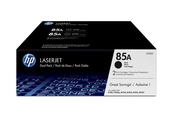 CE285AD pack 2 toners hp negro 85a ce285ad