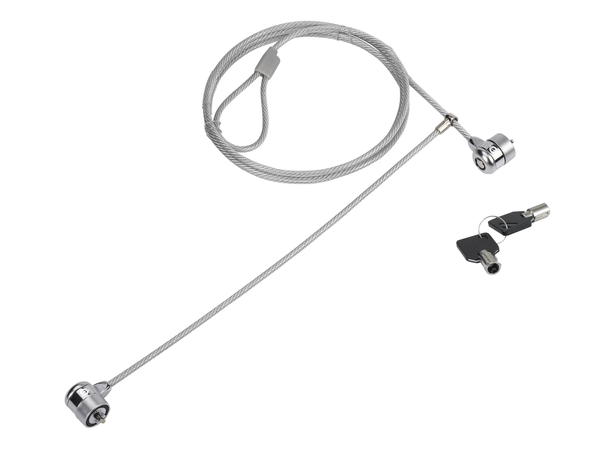 CNBSLOCK15T cable de seguridad conceptronic con doble cabezal y llave 1.5m
