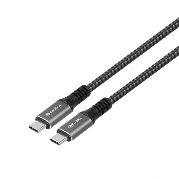 COO-CAB-UC-240W coolbox cable usb-cusb-c 240w 20gbps carga-datos