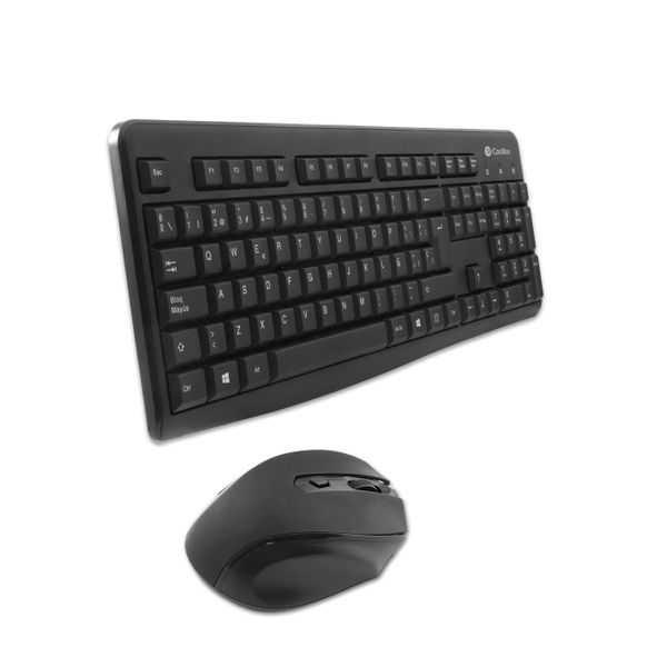 COO-KTR-02W combo teclado raton coolbox ktr 02w inalambrico negro