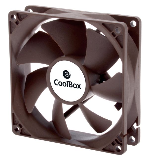 COO-VAU090-3 ventilador coolbox 9 cm marron 1600rpm
