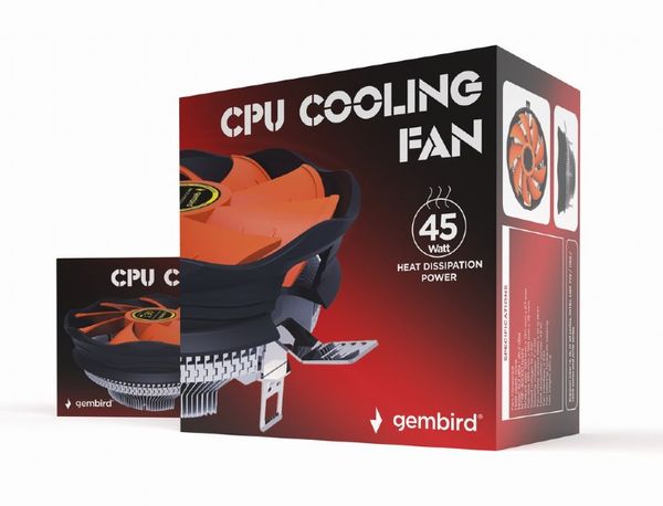 CPU-HURACAN-X30 ventilador de refrigeracion gembird de cpu 12 cm 45 w 4 pin