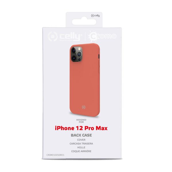 CROMO1005OR01 celly cover cromo iphone 12 pro max naranja