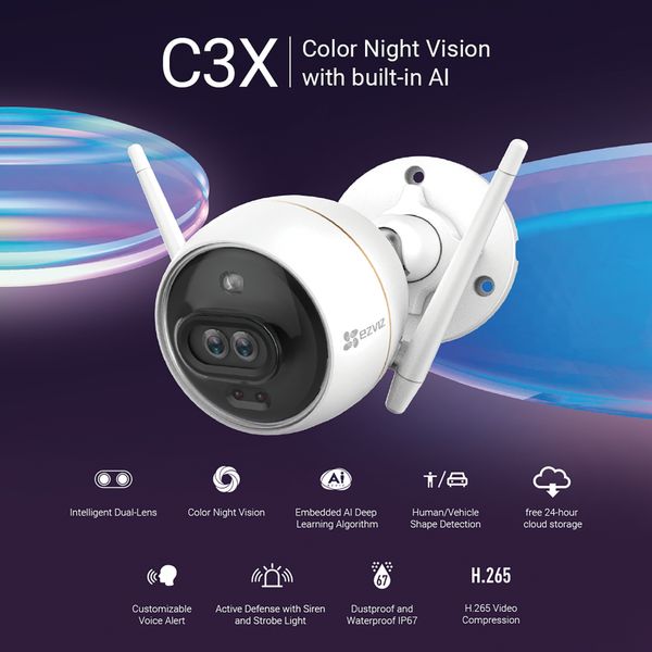 CS-CV310-C0-6B22WFR camara ip videovigilancia ezviz c3x 1080p outdoor doble lente