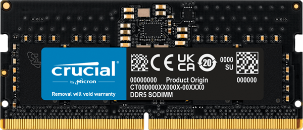 CT8G52C42S5 memoria ram portatil ddr5 8gb 5200mhz 1x8 cl42 crucial ct8g52c42s5