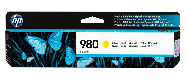 D8J09A ink cartridge 980 yellow yell ow