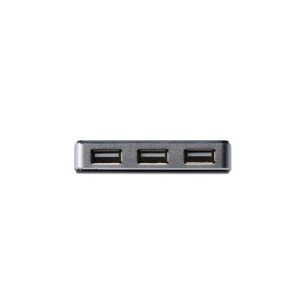 DA-70220 usb 2.0 4 port hub 4x usb a f 1x usb bmini f incl. usb a m to mini5p cable black
