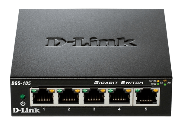 DGS-105 switch 5 puertos 10 100 1000 d link dgs 105