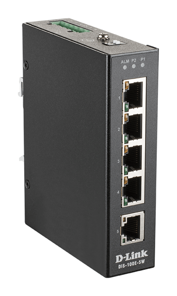 DIS-100E-5W 5 port unmanaged switch w 5x10 100 basetx por ts