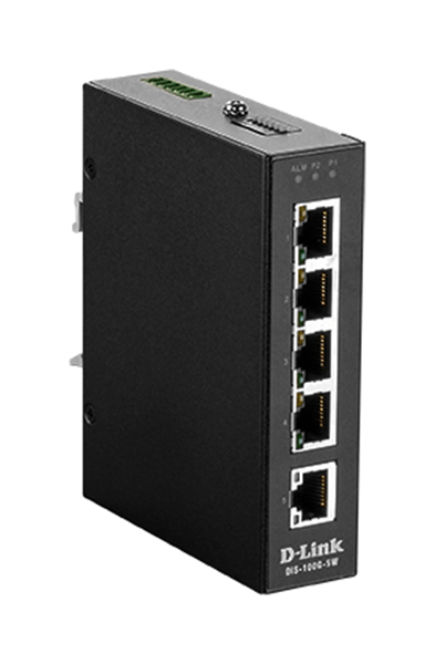 DIS-100G-5W 5 port unmanaged switch with 5x10-100-1000basetx por ts