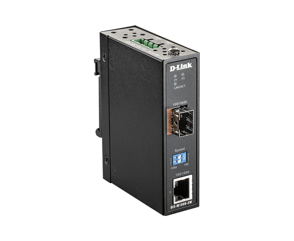 DIS-M100G-SW industrial media converter sfp sfp 1g ethern et