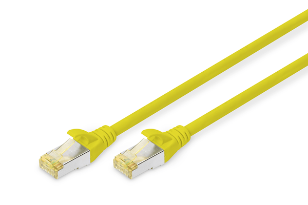 DK-1644-A-005/Y cat 6a s-ftp patch cable cu lszh awg 26-7 length 0.5 m color yellow