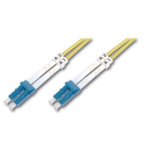 DK-2933-02 fiber optic patch cord lc-pc to lc-pc duplex. os2. color amarillo. 2m