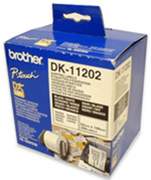 DK11202 etiquetas termicas precortadas brother 300 unid. blancas 62x100 dk11202