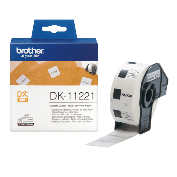 DK11221 permanent adhesive sq label