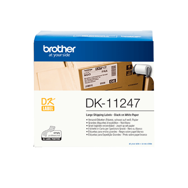 DK11247 dk labels for great shipments white 108 labels 103x1 64