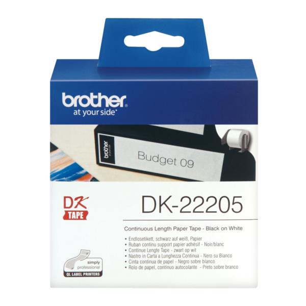 DK22205 cinta continuada papel termico blanca 62x30.48 dk22205