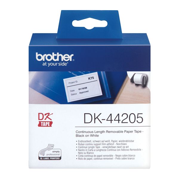 DK44205 cinta continuada papel termico blanca 62x30.48 dk44205