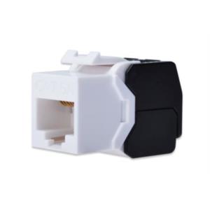 DN-93606 cat 6a keystone jack. unshielded rj45 to lsa. tool free connection. incl. cable tie white