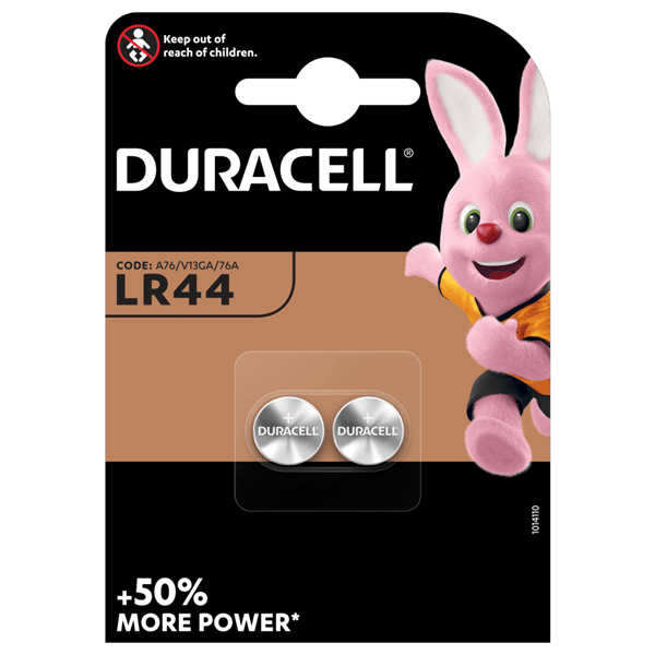 DRBLR442 duracell pila boton alcalina lr44 1.5v blister2