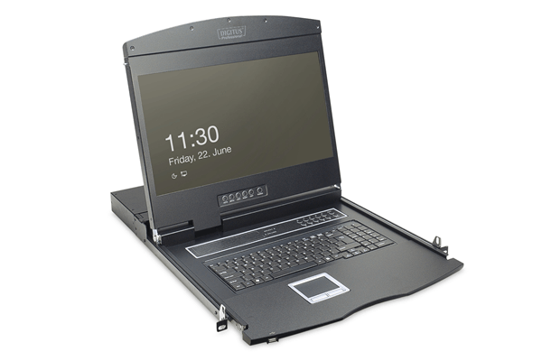 DS-72211 consola modular con tft de 19 48 3cm sin teclado sin m dulo kvm ral 9005-negro