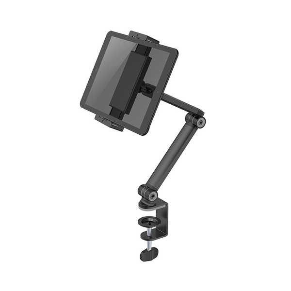 DS15-545BL1 tablet desk clamp suited from 4.7in up to 12.9in bla ck